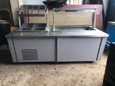 Built to a high specification and hardly used with the right hand side a drop well chiller and the