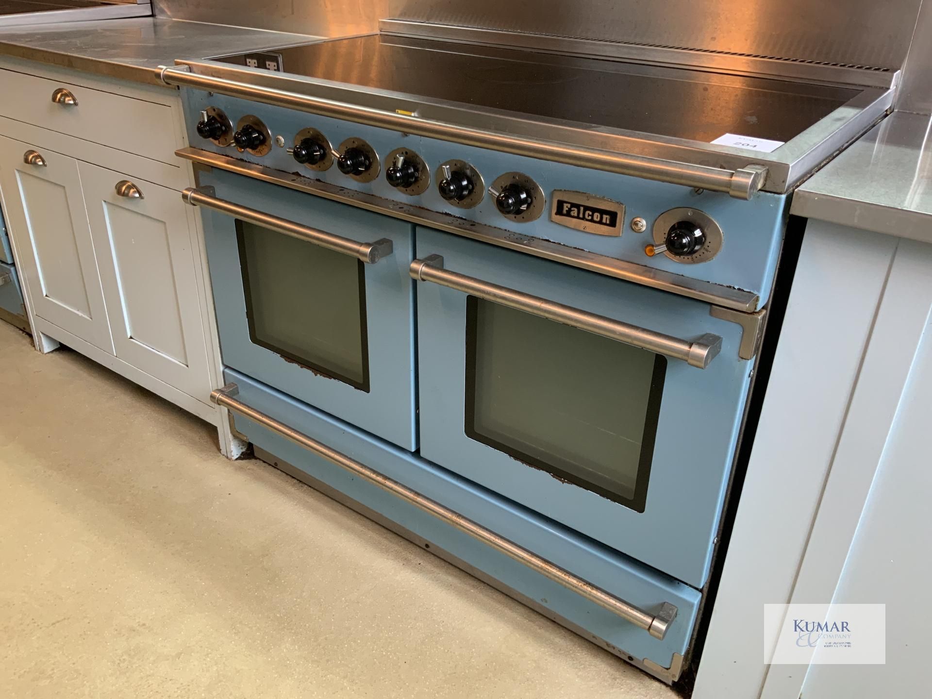 China Blue Aga Rangemaster Falcon Continental 1092 Range Cookers with Twin Ovens & 5 Position - Image 2 of 6