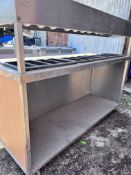 Compartmented Serving Counter - Please note this Lot is located at Hyde Home Farm, The Hyde,