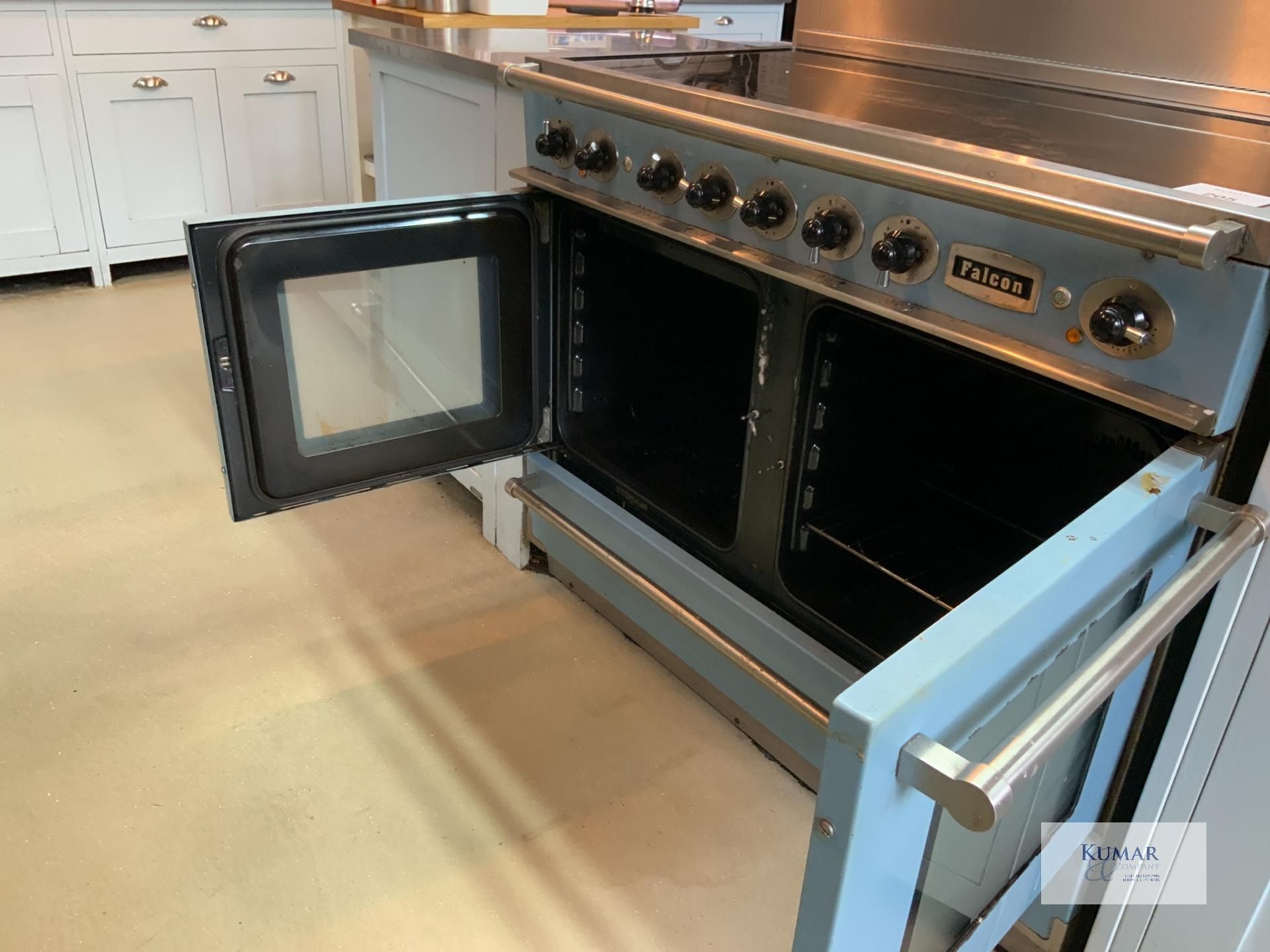 China Blue Aga Rangemaster Falcon Continental 1092 Range Cookers with Twin Ovens & 5 Position - Image 7 of 8