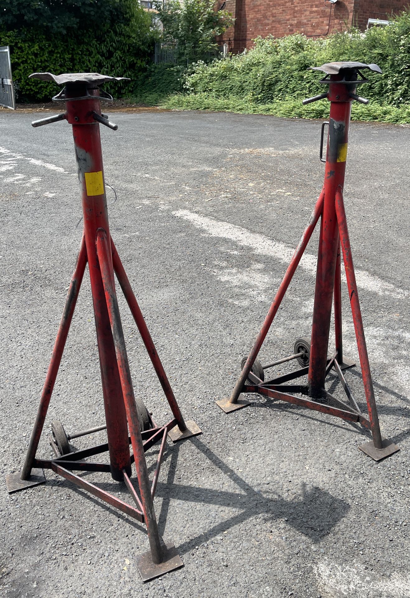 Somers Heavy Duty Wheeled High Lift Axle Stands - Image 3 of 10