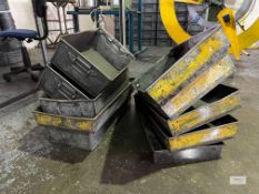 10: Various Metal Tote Bins - Please Note this Lot is Located at V & L Metals Stafford Park