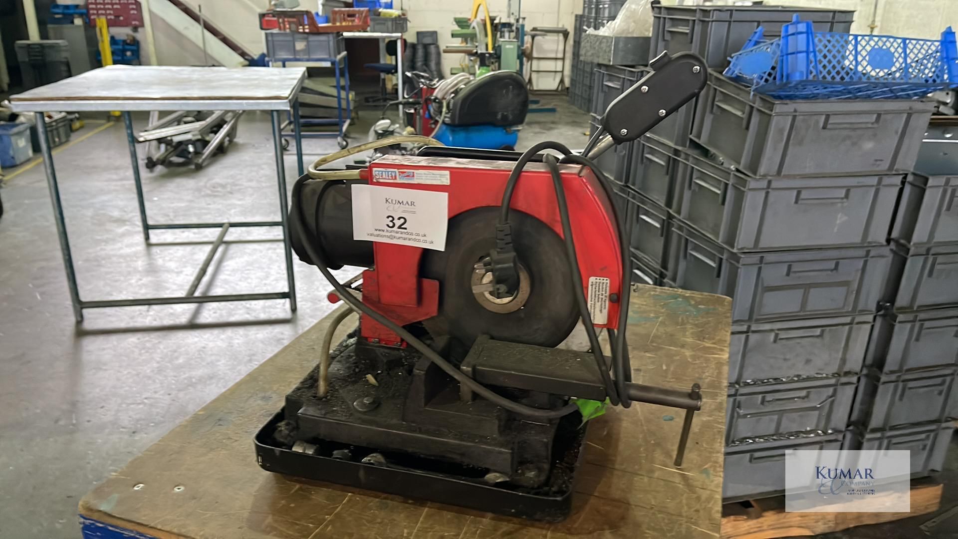 Sealey SM11 Chop Saw, 1100 Watt - Please Note this Lot is Located at V & L Metals Stafford Park - Image 2 of 7