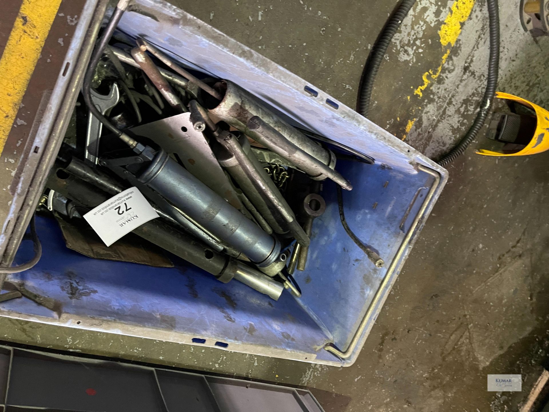 Plastic Box with Contents to Include Grease Guns Etc - Please Note this Lot is Located at V & L - Image 2 of 3