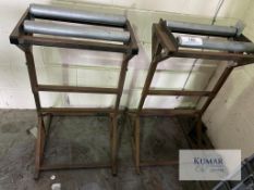 2: Welded Mild Steel Roller Tables - Please Note this Lot is Located at V & L Metals Stafford Park