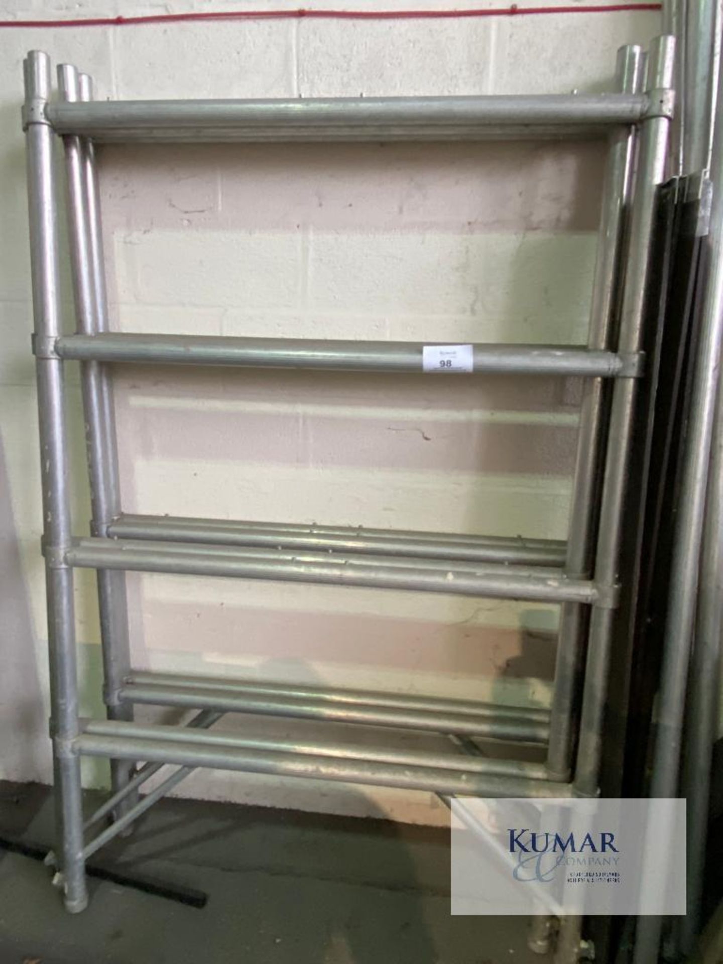 Quantity of Scaffold Frames & Poles As Shown - Please Note this Lot is Located at V & L Metals