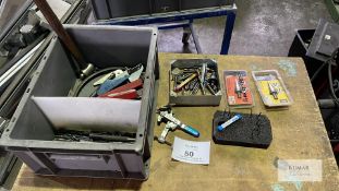 Quantity of Assorted Drills, Bits, 2: Step Drills - As Shown - Please Note this Lot is Located at