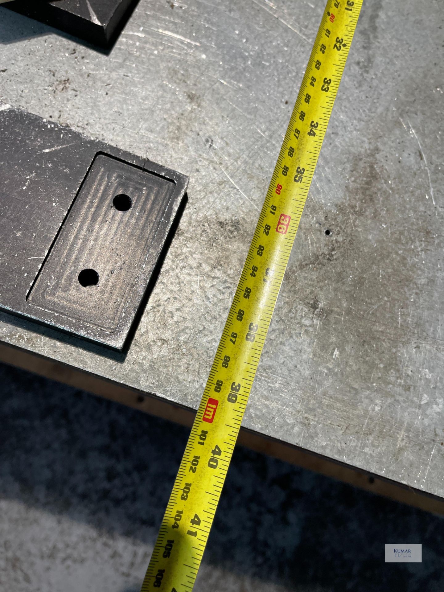 Test Rig Table Comprising - Square Tube Metal Framed Welded Mild Steel Work Bench Fitted with - Image 16 of 16