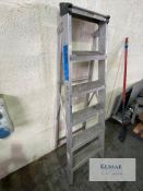 5 Step Aluminium Ladder - Please Note this Lot is Located at V & L Metals Stafford Park Telford -