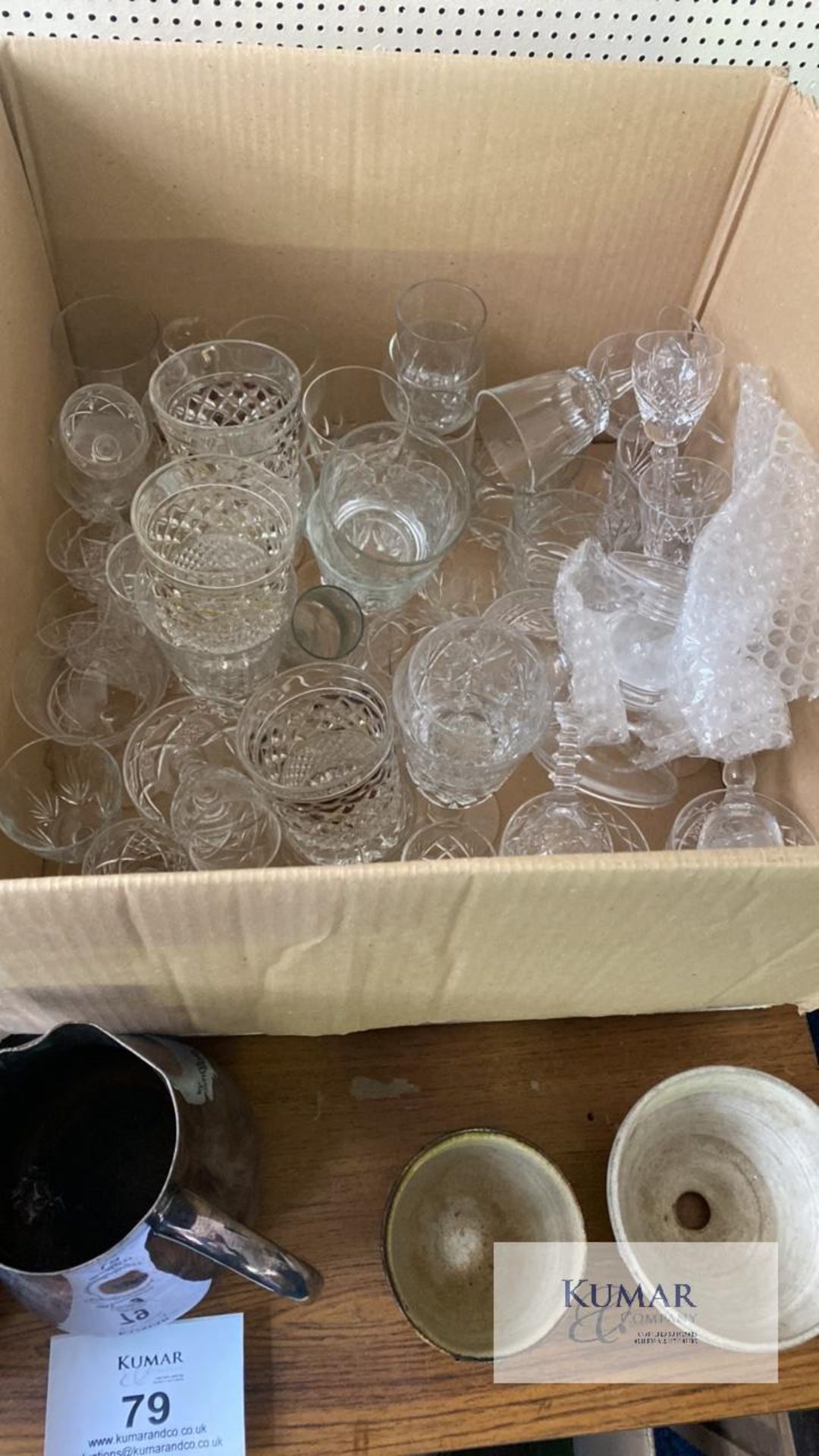 Quantity of Glassware to include Cups, Saucers and Plates