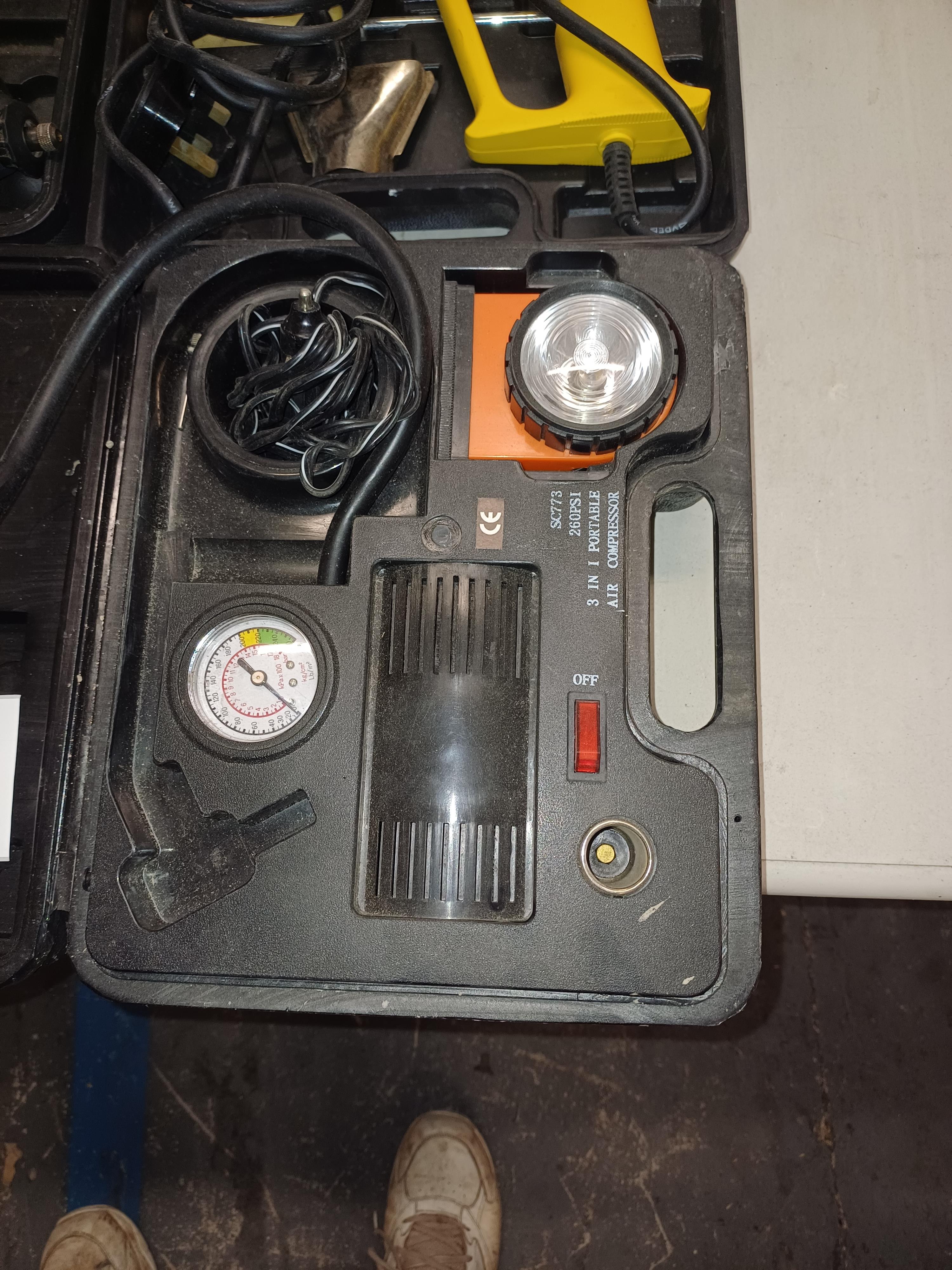 Assorted Electrical Tools & Air Pump - Image 2 of 4