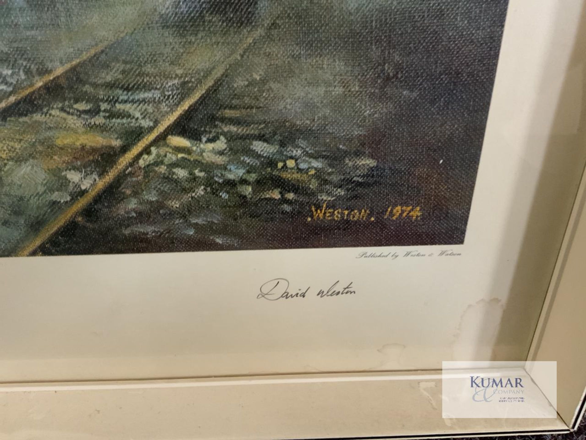 4: Various Pictures, Paintings, Drawings & Picture Frame Etc - Including David Weston 1974 Railway - Image 9 of 10