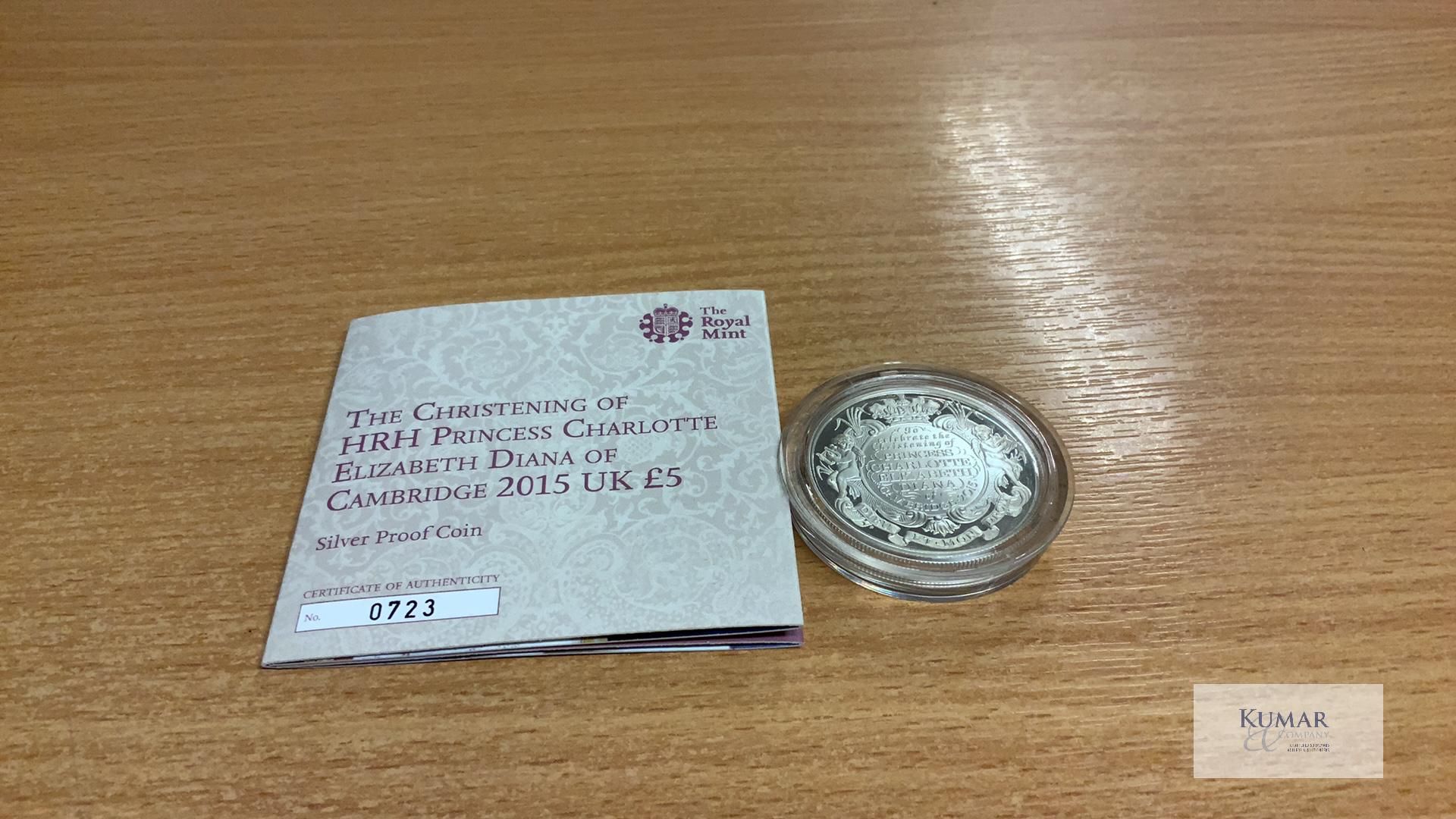 The Royal Mint Coin- 5th July 2015 Church of Mary Magdalene Sandringham Estate The Christening of - Image 3 of 4