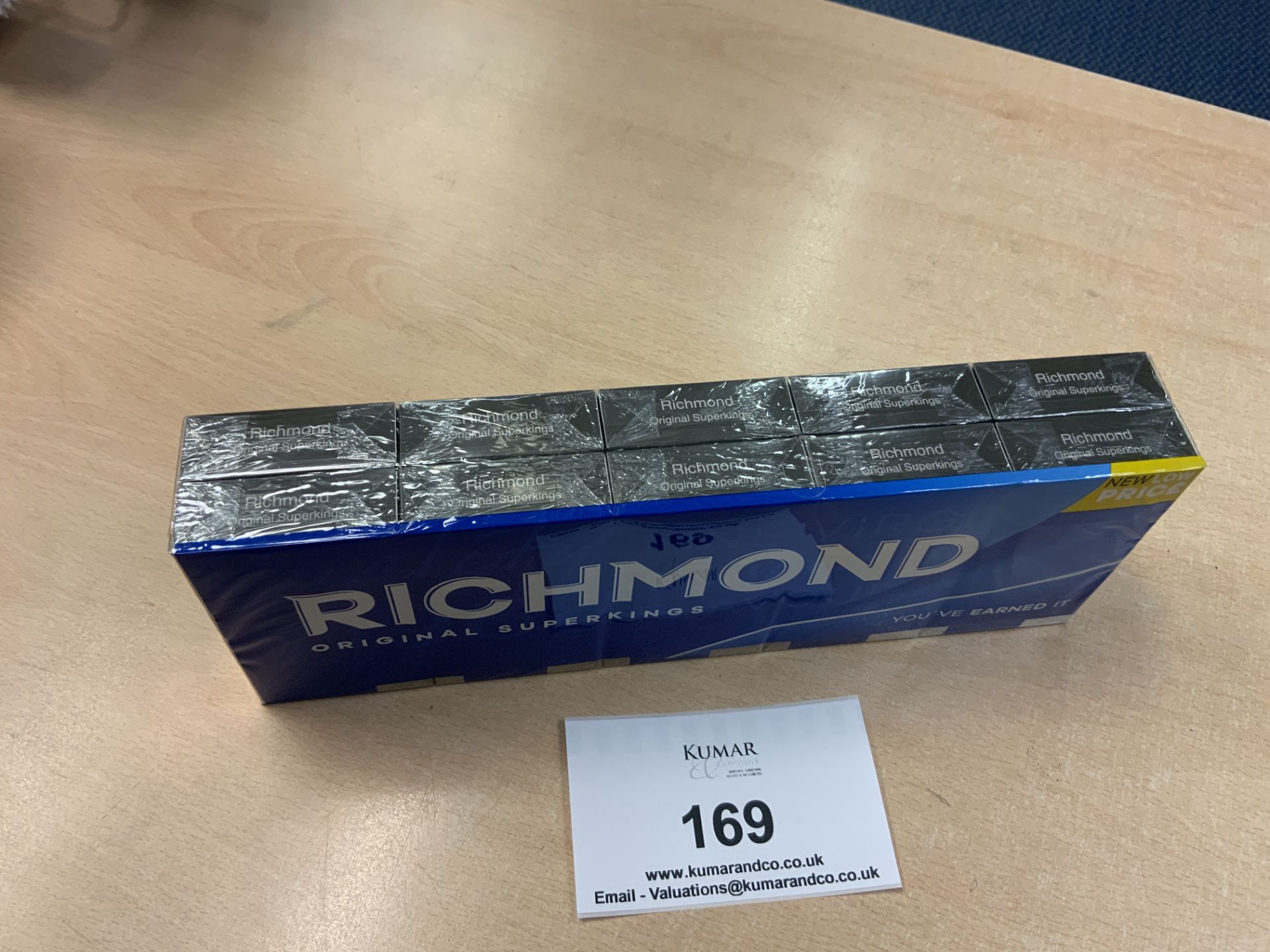1: Outer 10 x 20 Richmond Original Superking Unopened Cigarettes - Image 2 of 4