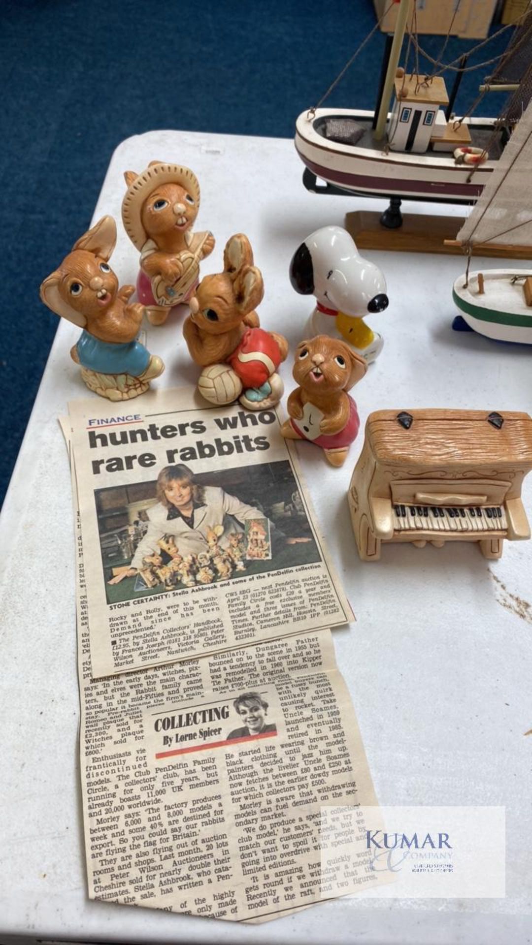 Assorted Bowls and Figures to include Collection of Pendelfin Figurines - Image 3 of 14