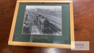 Train pictures in frames