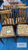 4 Brown Dining Chairs