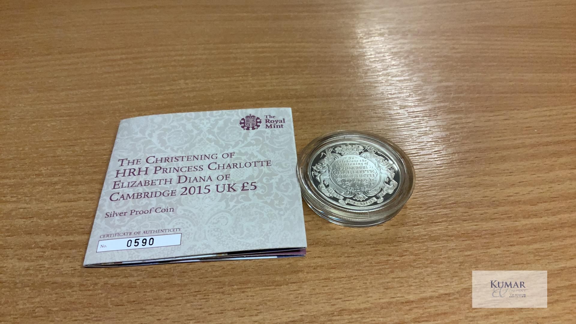 The Royal Mint Coin- 5th July 2015 Church of Mary Magdalene Sandringham Estate The Christening of - Image 4 of 4