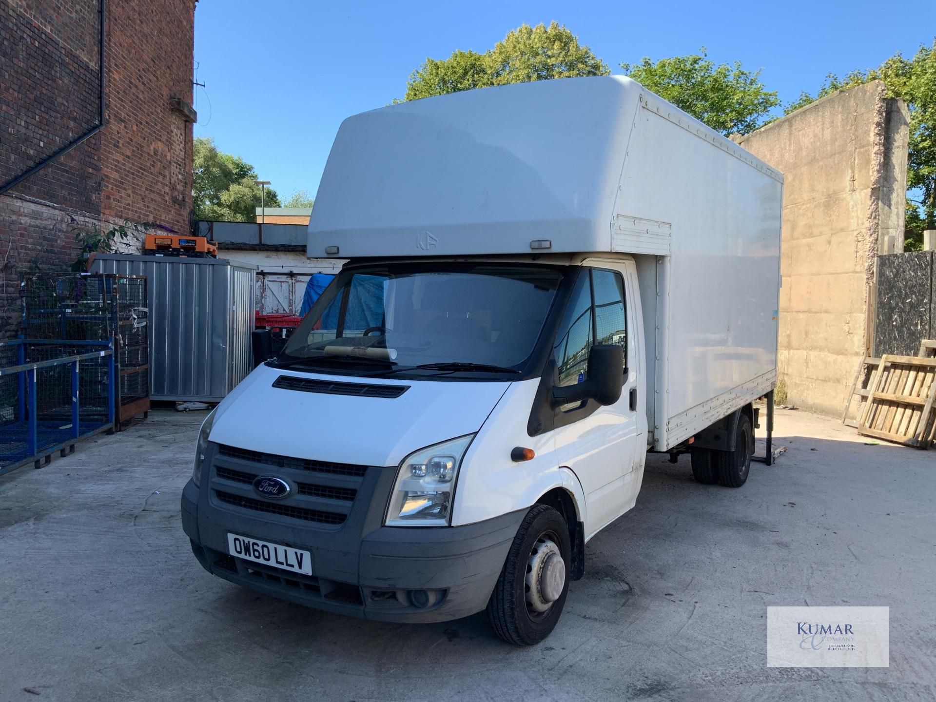 Ford Transit 350 LWB Luton Van with Tail Lift, Registration No. OW60 LLV, (2010). Recorded Mileage