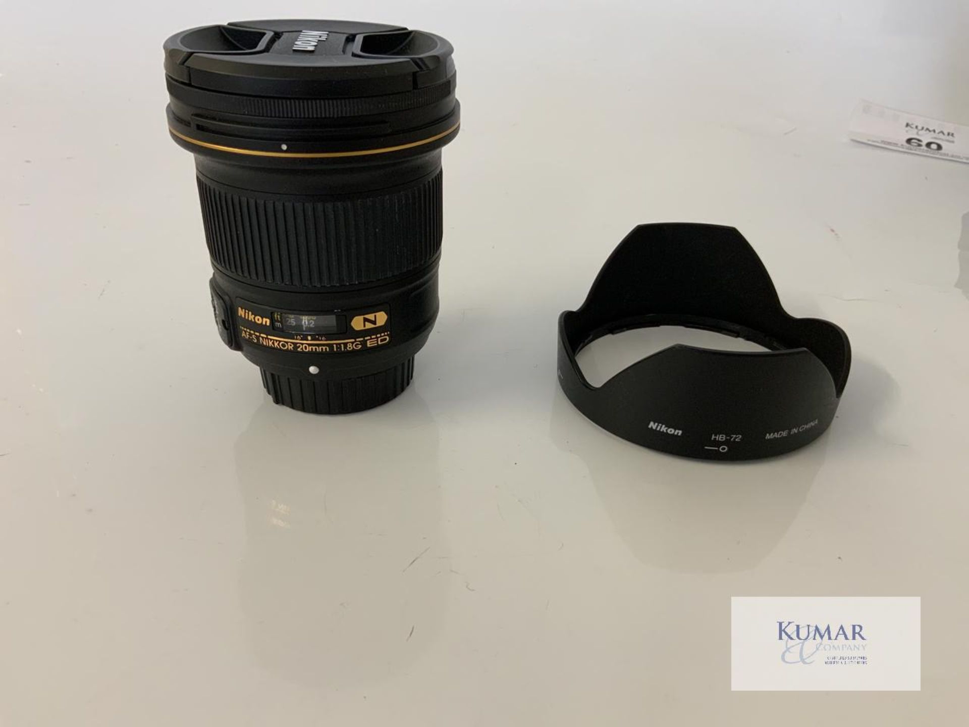 Nikon AF-S Nikkor 20mm 1:1.8G ED Zoom Lens with Nikon HB 72 Lens Hood & Carry Case - Image 3 of 10