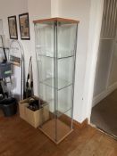 Glass Display Cabinet - Located in Library