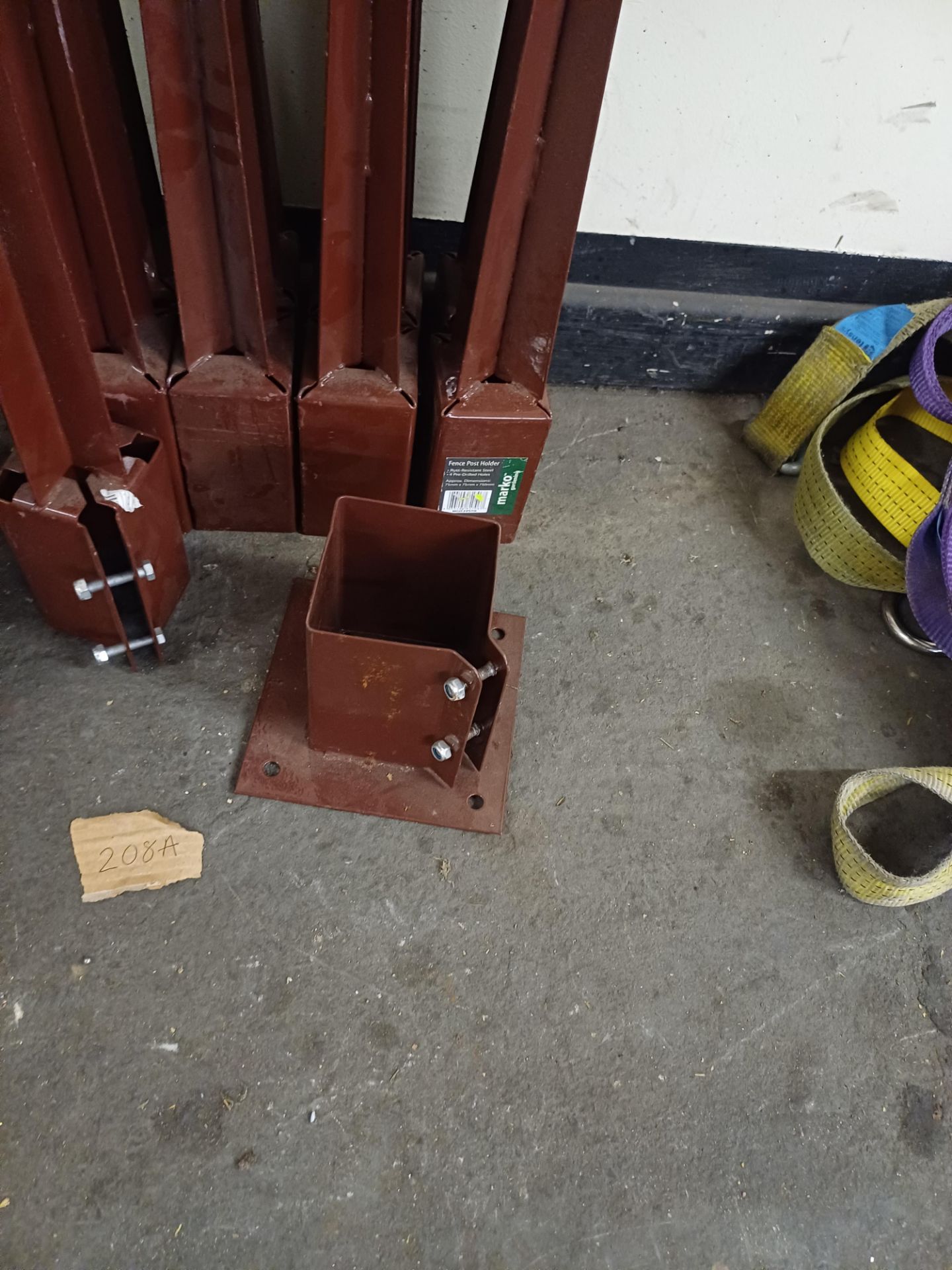 6: Fence Post Holders Marko 75mmx75mmx750mm with Shovel as shown in pictures - Image 3 of 4