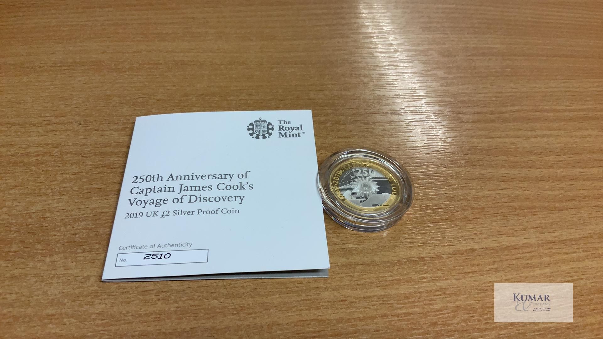 The Royal Mint Coin- Voyage of Discovery - Coin II - 1769 250th Anniversary of Captain James Cooks - Image 3 of 4