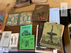 Collection of Vintage Albums, Books, Compendiums, Manuals, Picture Collections, Stamps, Plates and