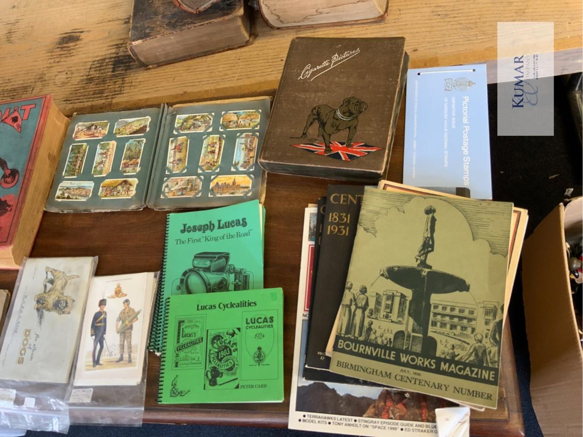 Collection of Vintage Albums, Books, Compendiums, Manuals, Picture Collections, Stamps, Plates and