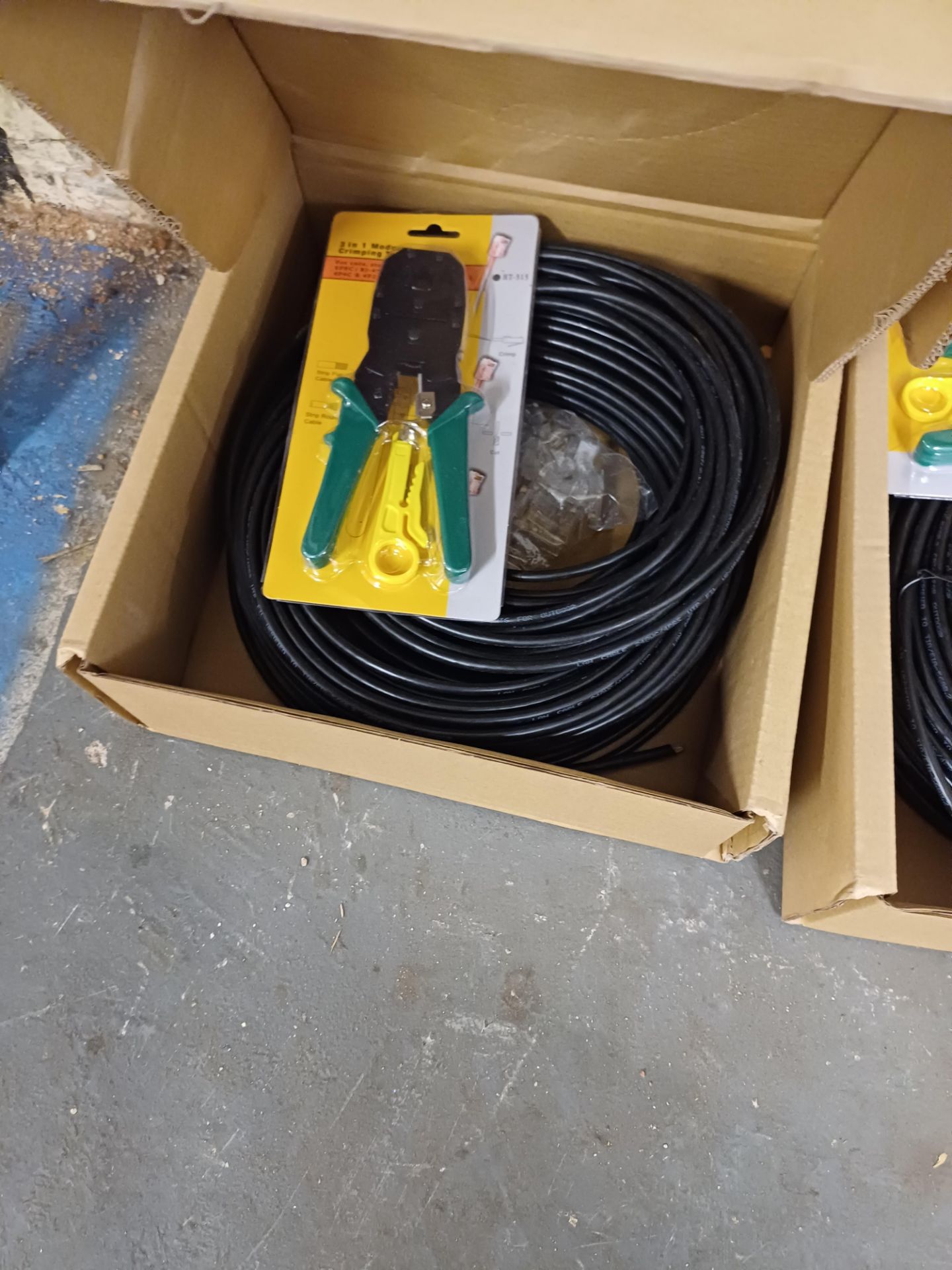 Mutec Power Outdoor Cable 100m with Tool Kit Outdoor Cable 300m Black FTPCATSE with 100 Ties & - Image 2 of 5