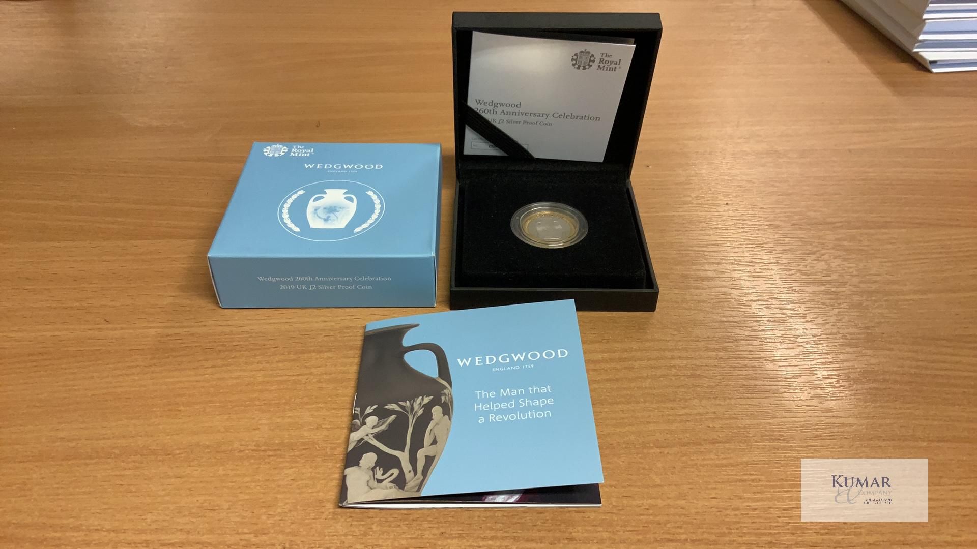 The Royal Mint Coin- Wedgwood 260th Anniversary Celebration 2019 UK £2 Silver Proof Coin - Bild 2 aus 4