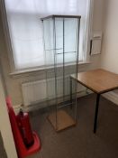 Glass Display Cabinet - Located in Reception Area