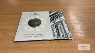 The Royal Mint Coin- Celebrating 150 Years of The Royal Albert Hall 2021 UK £5 Brilliant