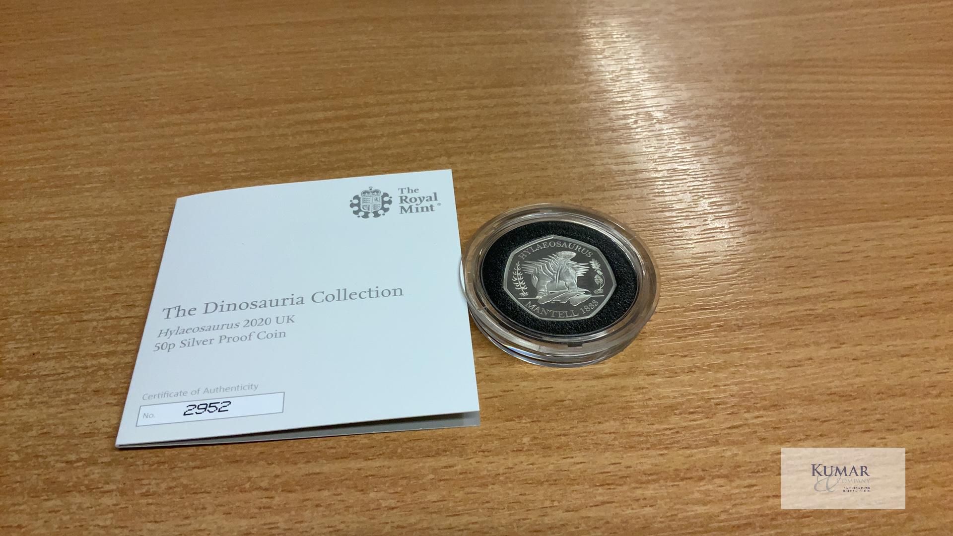 The Royal Mint Coin- Tales of the Earth - The Dinosauria Collection Hylaeosaurus 2020 UK 50p - Bild 3 aus 4