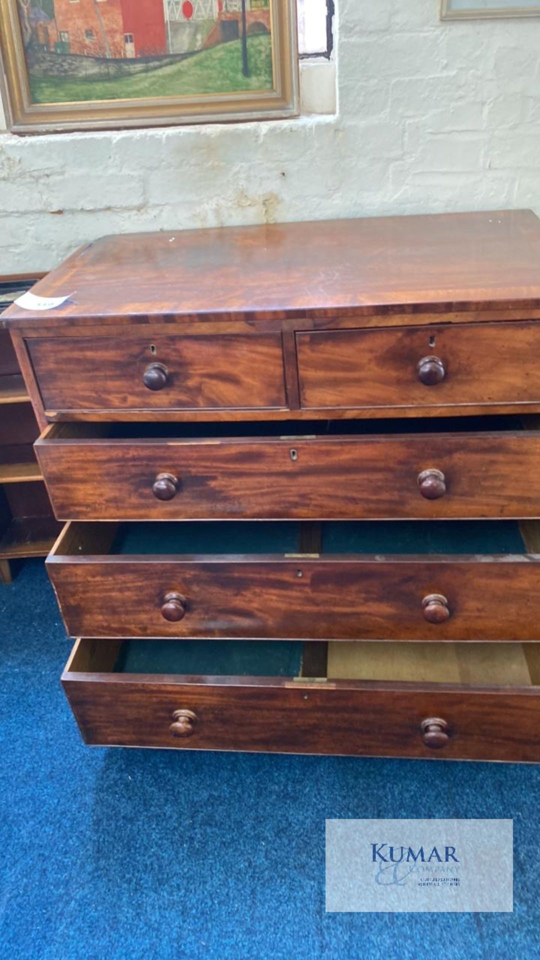 Antique Chest of Drawers - no key - Image 4 of 4