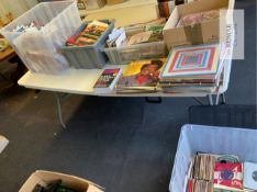 Large Collection of Vintage And Aged Vinyl Records, Books, Literature As Shown