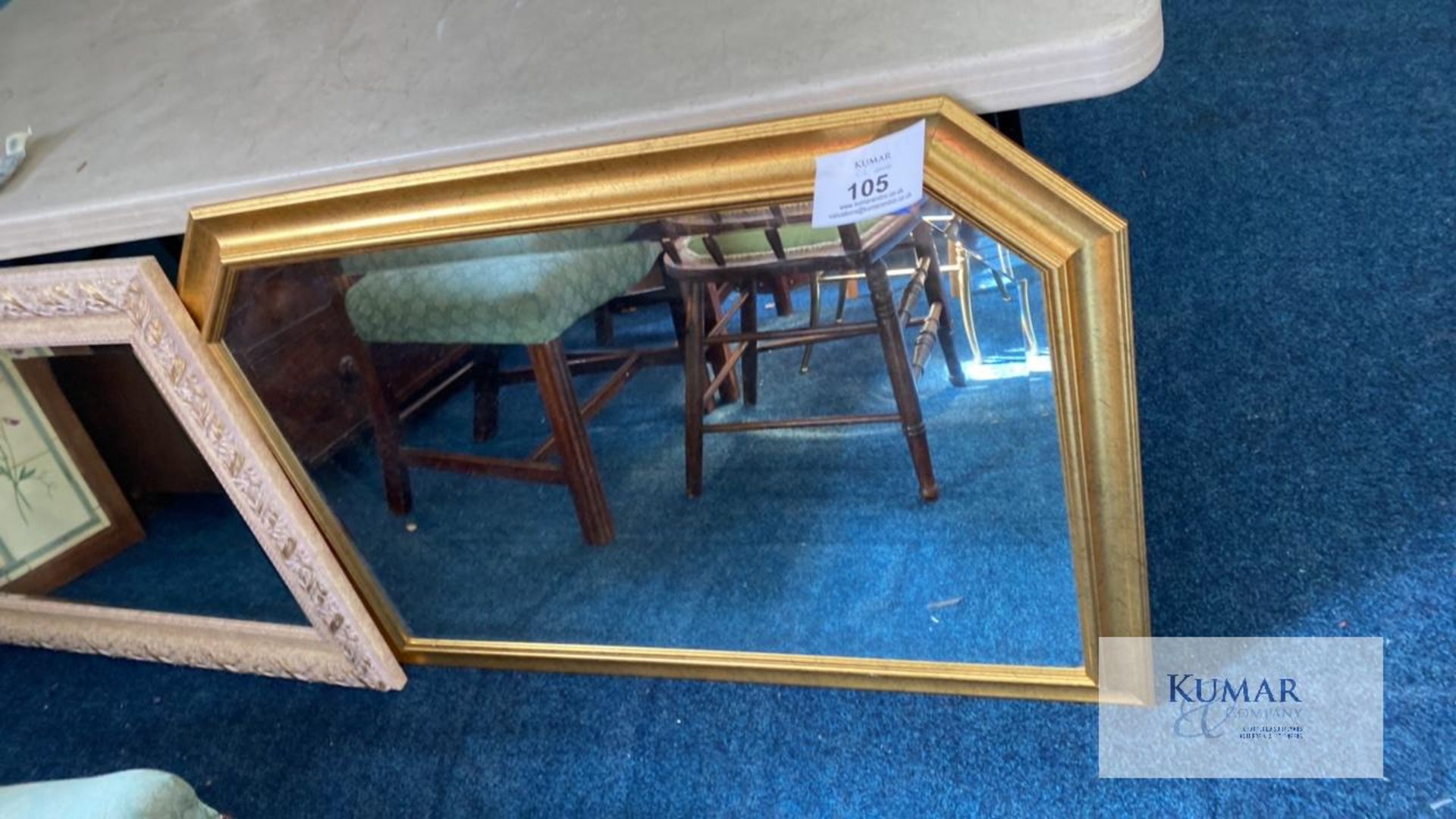 Assorted Sized Mirrors approx 9 pieces