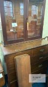 Wooden Side Cabinet with Corner Hanging Cabinet.