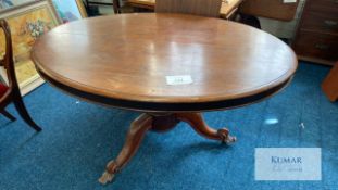 Oval Wooden Dining Table