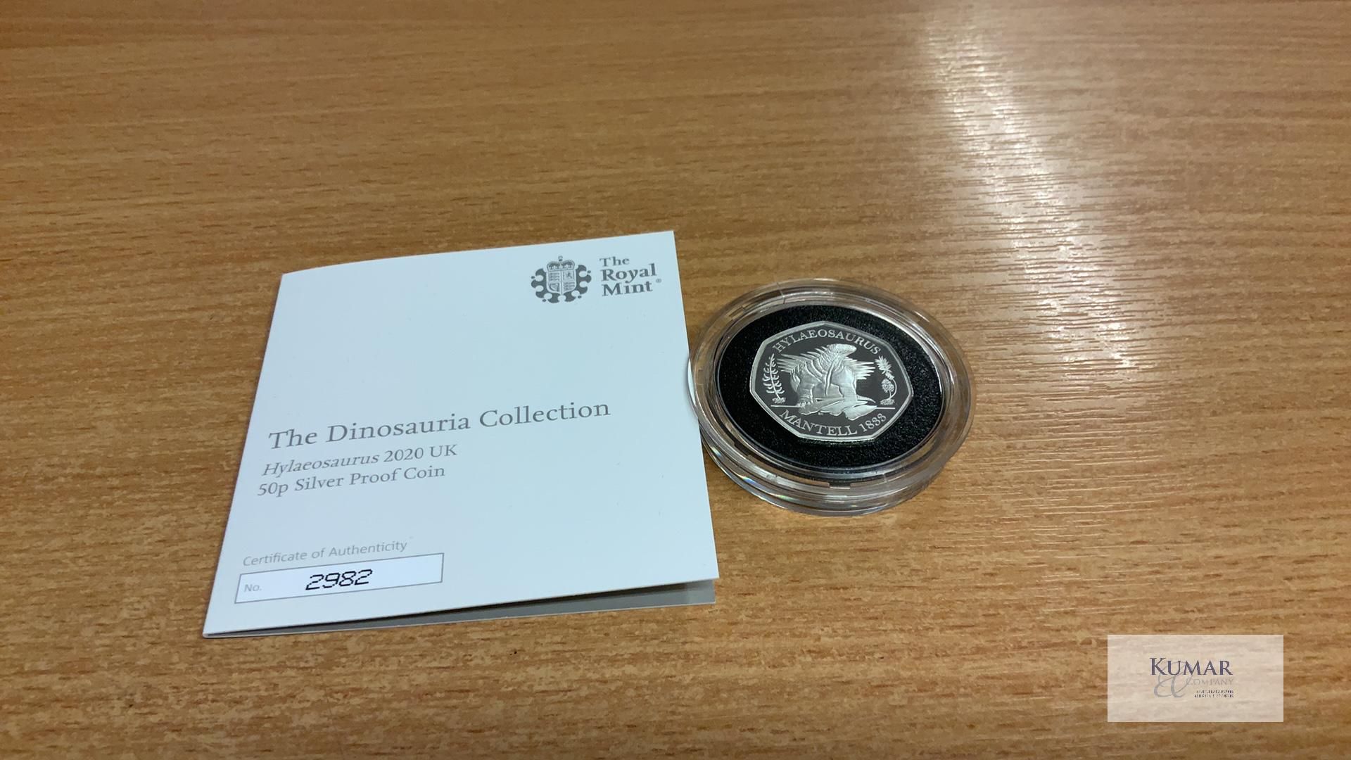 The Royal Mint Coin- Tales of the Earth - The Dinosauria Collection Hylaeosaurus 2020 UK 50p - Image 4 of 4