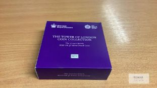 The Royal Mint Collection - The Tower of London Coin. The Crown Jewels 2020 UK £5 Silver Proof Coin.