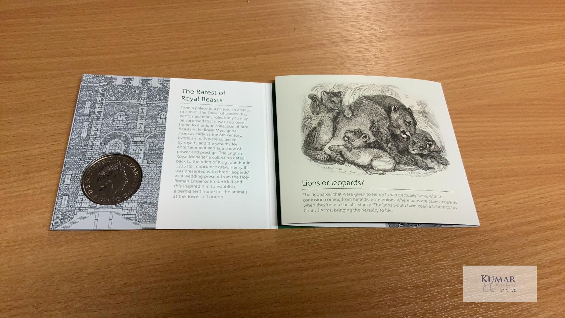 The Royal Mint Coin- The Tower of London Coin Collection The Royal Menagerie 2020 UK £5 Brilliant - Image 4 of 5