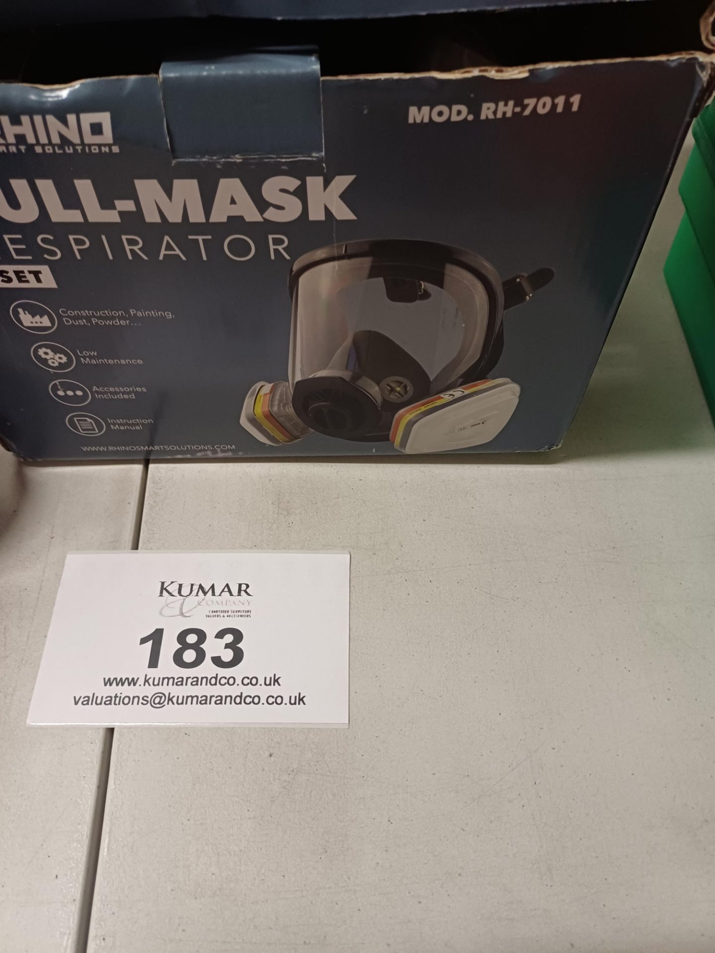 Rhino Smart Solutions Full Mask Resirator Set - Model RH7011 - Image 2 of 4