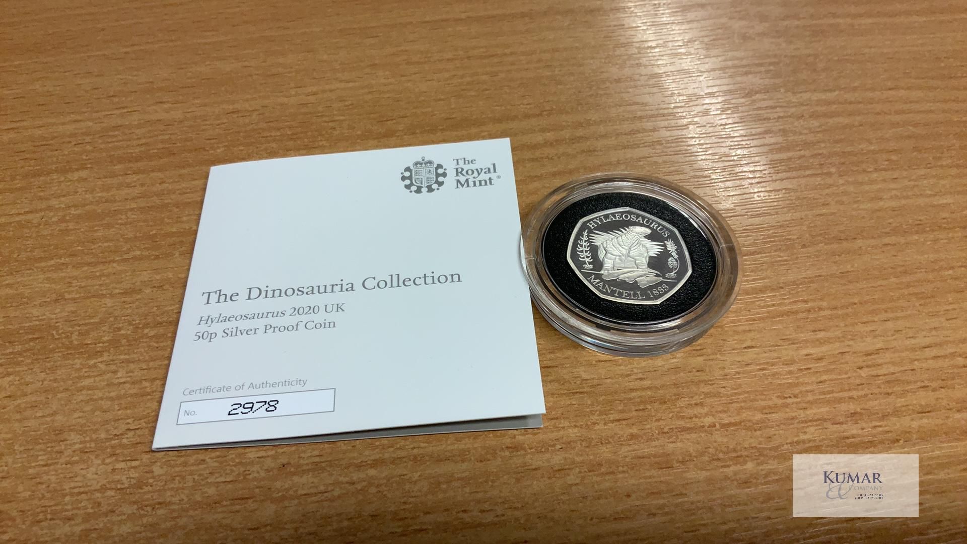 The Royal Mint Coin- Tales of the Earth - The Dinosauria Collection Hylaeosaurus 2020 UK 50p - Image 4 of 4