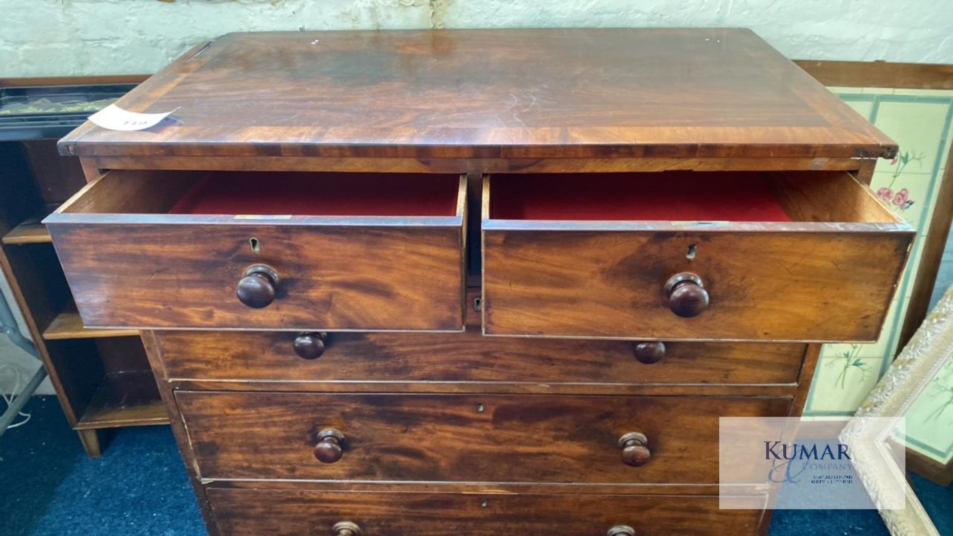 Antique Chest of Drawers - no key - Image 2 of 4