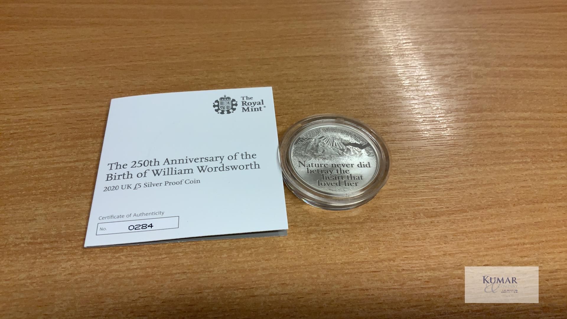 The Royal Mint Coin- William Wordsworth 1770-1850 The 250th Anniversary of the birth of William - Image 3 of 4