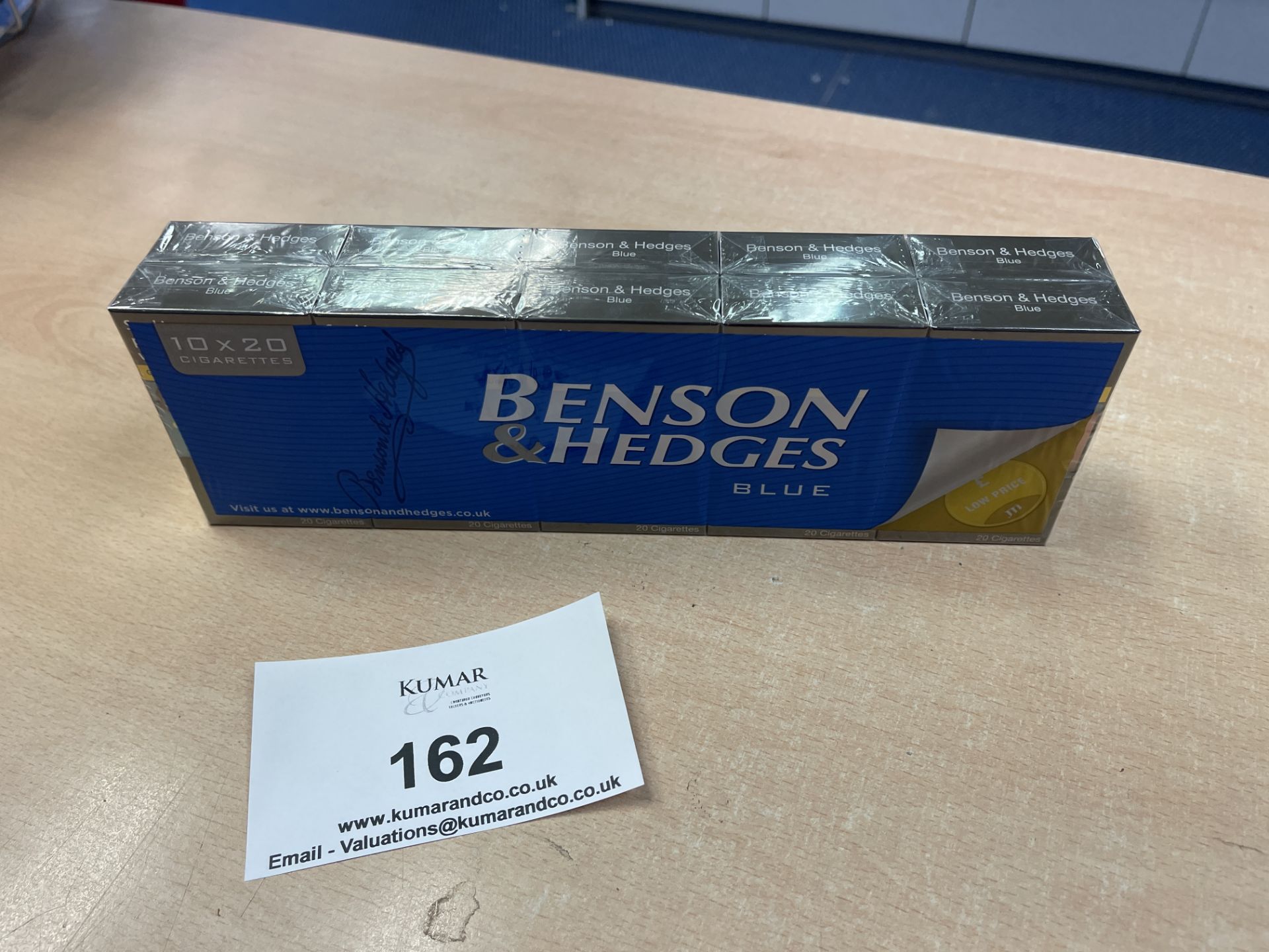 1: Outer 10 x 20 Cigarettes Benson & Hedges Blue Unopened Cigarettes - Bild 3 aus 5