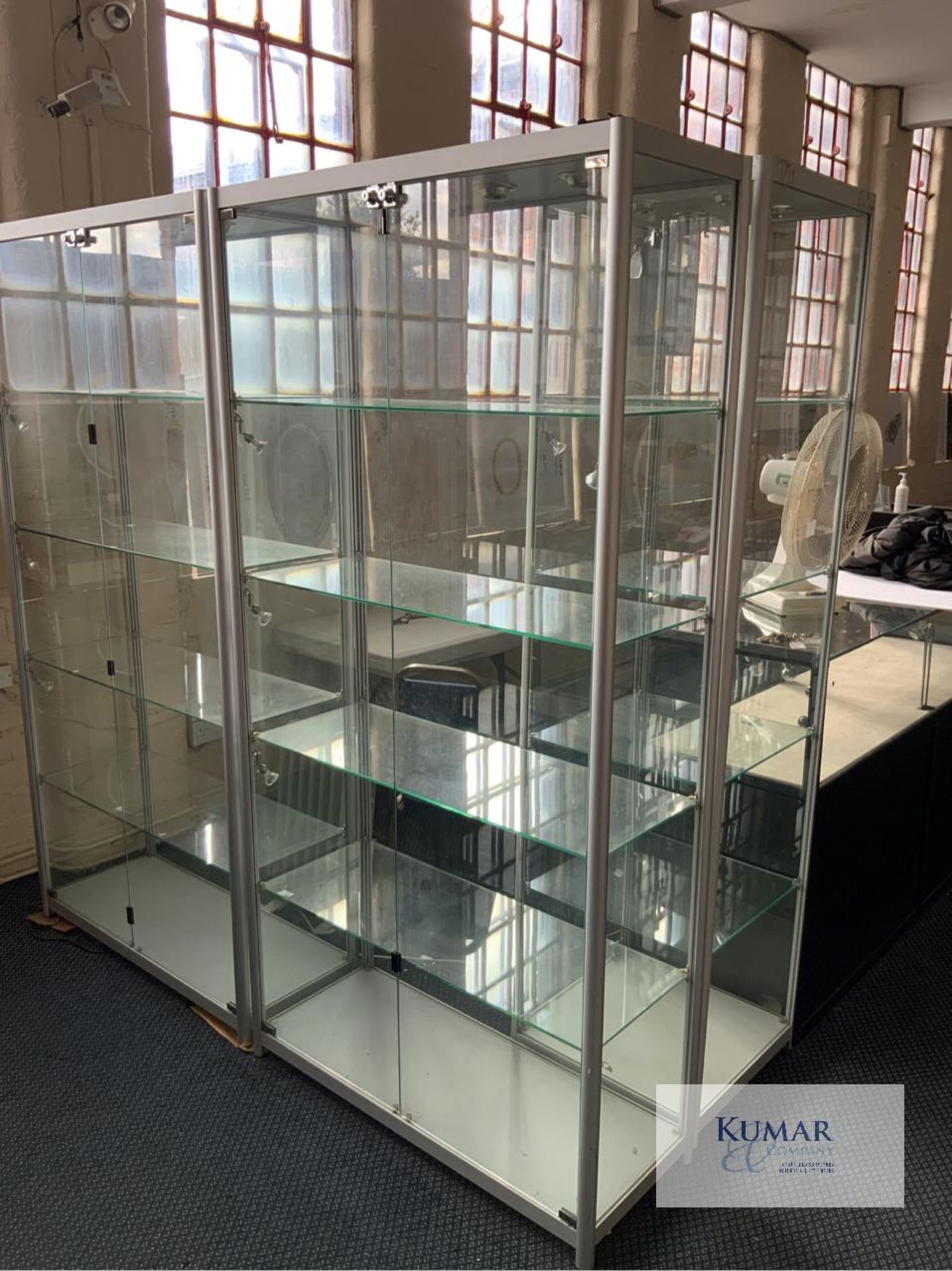 2:Glass Fronted Display Cabinets Located Main Sale Room 1st Floor - Image 2 of 2