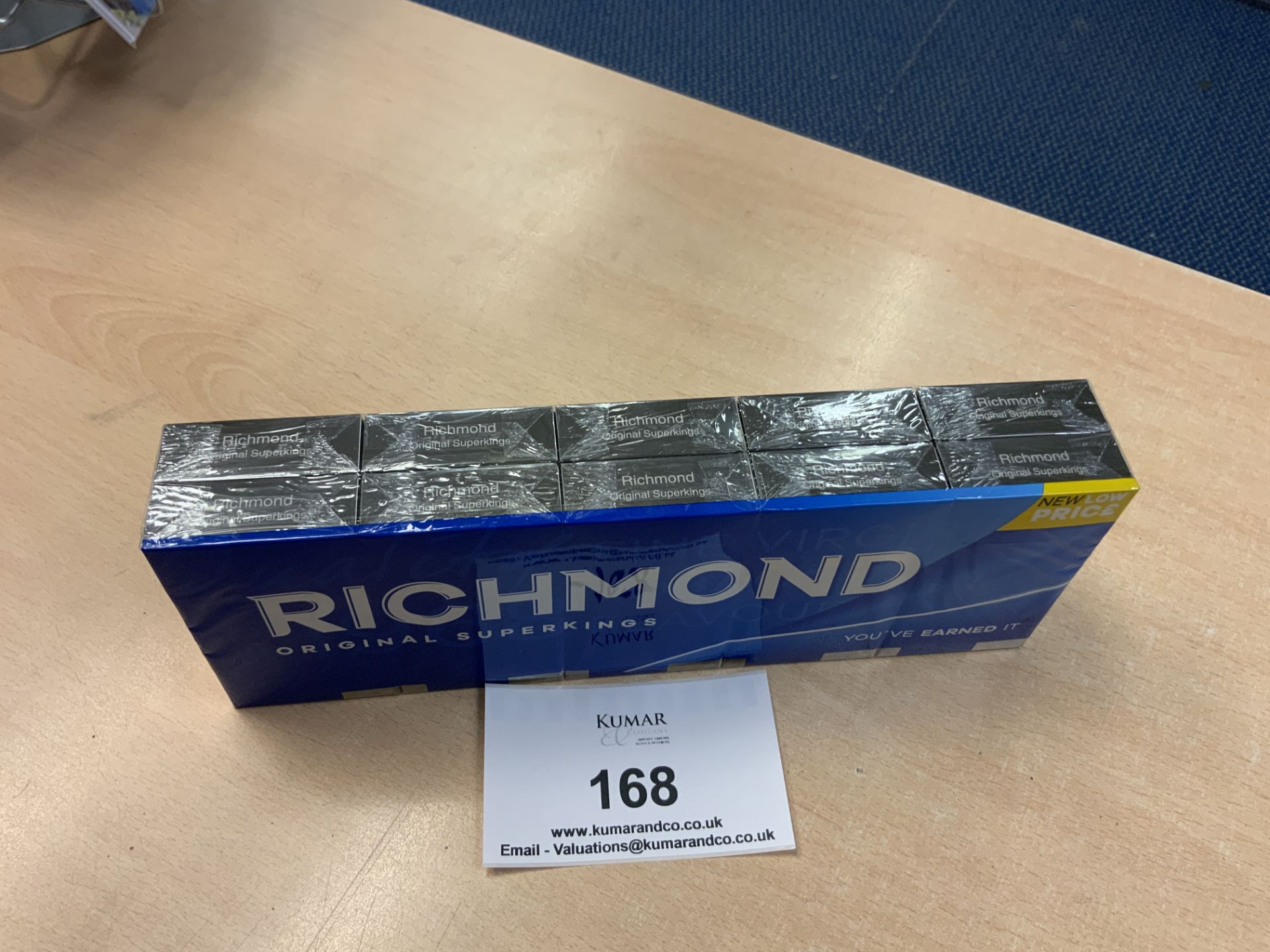 1: Outer 10 x 20 Richmond Original Superking Unopened Cigarettes - Image 2 of 4