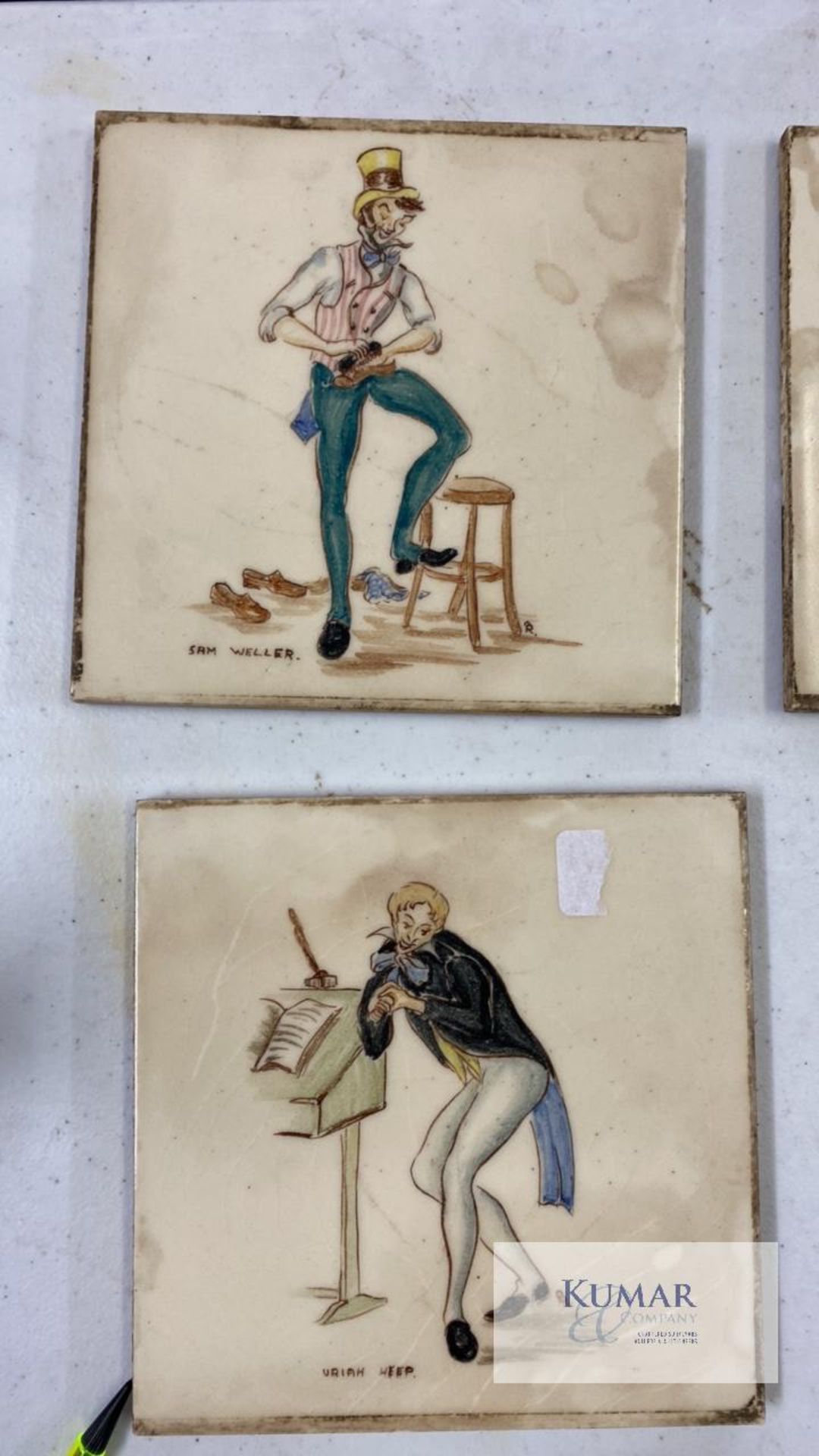 Quantity of bone china figurines and tiles - Image 11 of 13